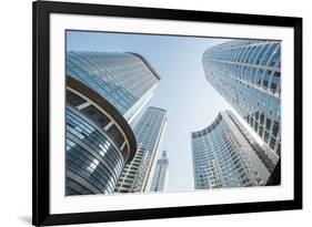 Brand New Skyscrapers in Jianggan District of Hangzhou, Zhejiang, China-Andreas Brandl-Framed Photographic Print