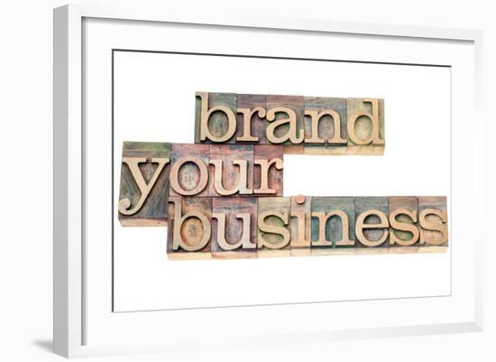 Brand Your Business-PixelsAway-Framed Art Print