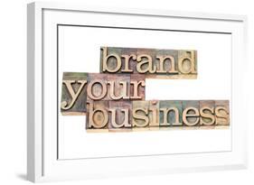 Brand Your Business-PixelsAway-Framed Art Print