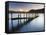 Brandelhow Bay Jetty, Derwentwater, Keswick, Lake District, Cumbria, England-Gavin Hellier-Framed Stretched Canvas