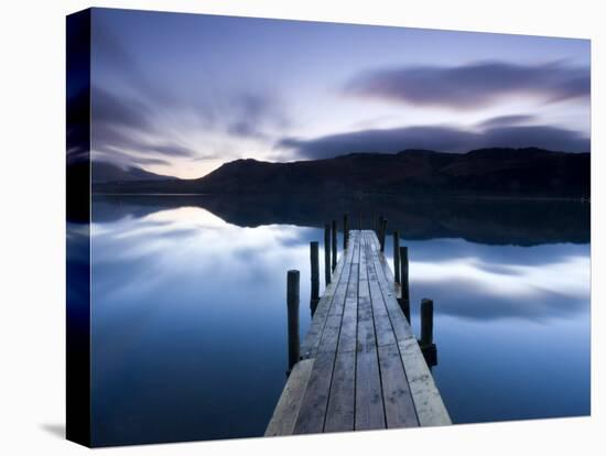 Brandelhow Bay Jetty, Derwentwater, Keswick, Lake District, Cumbria, England-Gavin Hellier-Stretched Canvas