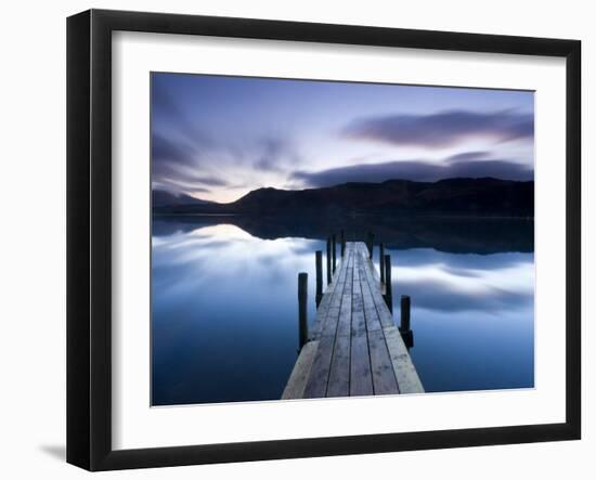 Brandelhow Bay Jetty, Derwentwater, Keswick, Lake District, Cumbria, England-Gavin Hellier-Framed Photographic Print