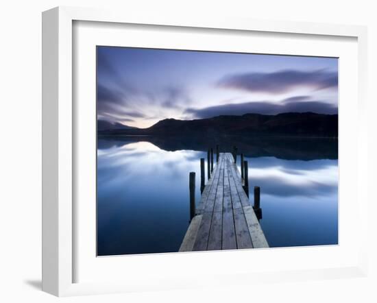 Brandelhow Bay Jetty, Derwentwater, Keswick, Lake District, Cumbria, England-Gavin Hellier-Framed Photographic Print