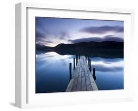 Brandelhow Bay Jetty, Derwentwater, Keswick, Lake District, Cumbria, England-Gavin Hellier-Framed Photographic Print