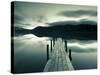 Brandelhow Bay Jetty, Derwentwater, Keswick, Lake District, Cumbria, England-Gavin Hellier-Stretched Canvas