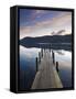 Brandelhow Bay Jetty, Derwentwater, Keswick, Lake District, Cumbria, England-Gavin Hellier-Framed Stretched Canvas