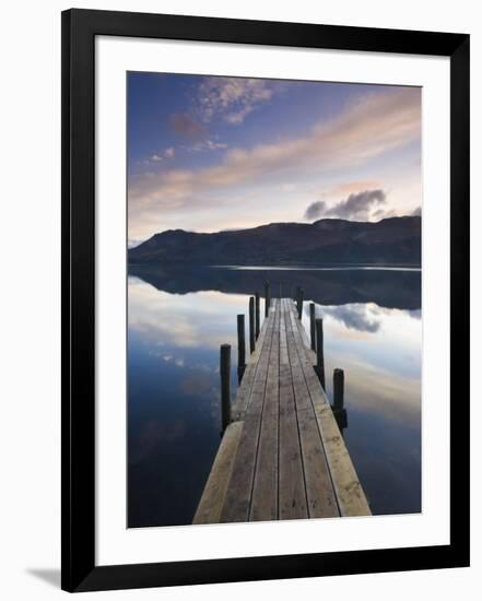 Brandelhow Bay Jetty, Derwentwater, Keswick, Lake District, Cumbria, England-Gavin Hellier-Framed Photographic Print