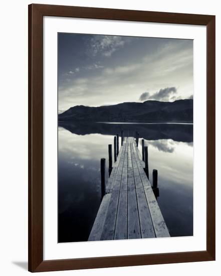 Brandelhow Bay Jetty, Derwentwater, Keswick, Lake District, Cumbria, England-Gavin Hellier-Framed Photographic Print