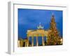 Brandenburg Gate at Christmas Time, Berlin, Germany, Europe-Marco Cristofori-Framed Photographic Print