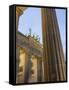 Brandenburg Gate at Dusk, Pariser Platz, Berlin, Germany, Europe-Martin Child-Framed Stretched Canvas