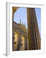 Brandenburg Gate at Dusk, Pariser Platz, Berlin, Germany, Europe-Martin Child-Framed Photographic Print
