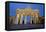 Brandenburg Gate at Night, Berlin, Germany, Europe-Miles Ertman-Framed Stretched Canvas