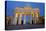 Brandenburg Gate at Night, Berlin, Germany, Europe-Miles Ertman-Stretched Canvas