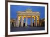 Brandenburg Gate at Night, Berlin, Germany, Europe-Miles Ertman-Framed Photographic Print