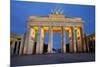 Brandenburg Gate at Night, Berlin, Germany, Europe-Miles Ertman-Mounted Photographic Print