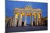 Brandenburg Gate at Night, Berlin, Germany, Europe-Miles Ertman-Mounted Photographic Print