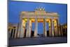 Brandenburg Gate at Night, Berlin, Germany, Europe-Miles Ertman-Mounted Photographic Print