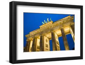 Brandenburg Gate at Night , Berlin-NejroN Photo-Framed Photographic Print