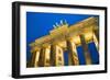 Brandenburg Gate at Night , Berlin-NejroN Photo-Framed Photographic Print