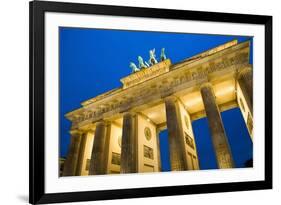 Brandenburg Gate at Night , Berlin-NejroN Photo-Framed Photographic Print