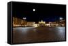 Brandenburg Gate at Night in Berlin-Gary718-Framed Stretched Canvas