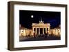 Brandenburg Gate at Night in Berlin-Gary718-Framed Photographic Print