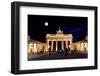 Brandenburg Gate at Night in Berlin-Gary718-Framed Photographic Print