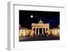 Brandenburg Gate at Night in Berlin-Gary718-Framed Photographic Print