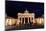 Brandenburg Gate at Night in Berlin-Gary718-Mounted Photographic Print