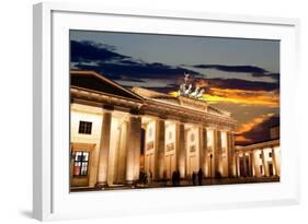 Brandenburg Gate at Sunset in Berlin-Gary718-Framed Photographic Print