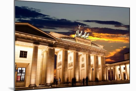 Brandenburg Gate at Sunset in Berlin-Gary718-Mounted Photographic Print