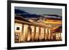 Brandenburg Gate at Sunset in Berlin-Gary718-Framed Photographic Print