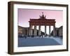 Brandenburg Gate at Sunset, Pariser Platz, Unter Den Linden, Berlin, Germany, Europe-null-Framed Photographic Print