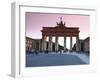Brandenburg Gate at Sunset, Pariser Platz, Unter Den Linden, Berlin, Germany, Europe-null-Framed Photographic Print