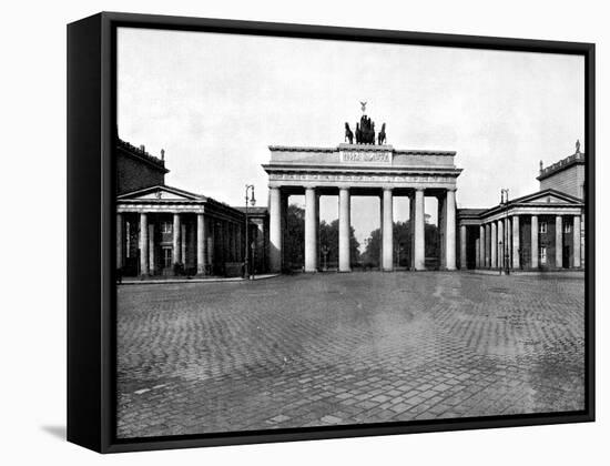 Brandenburg Gate, Berlin, 1893-John L Stoddard-Framed Stretched Canvas