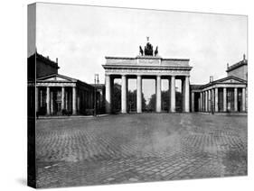 Brandenburg Gate, Berlin, 1893-John L Stoddard-Stretched Canvas