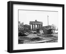Brandenburg Gate, Berlin 1945-null-Framed Photographic Print