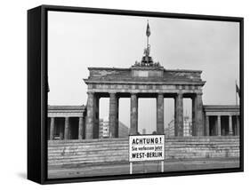 Brandenburg Gate, Berlin, 1966-null-Framed Stretched Canvas