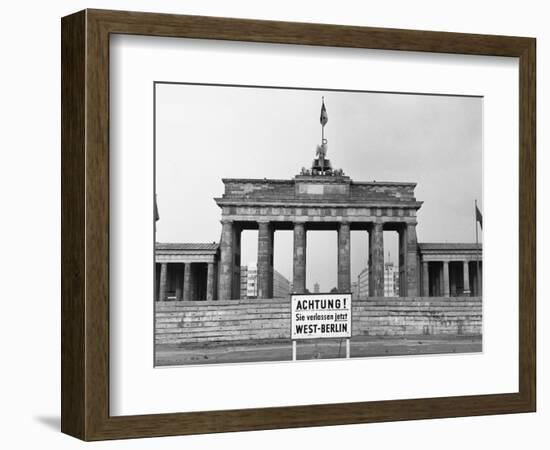 Brandenburg Gate, Berlin, 1966-null-Framed Photographic Print