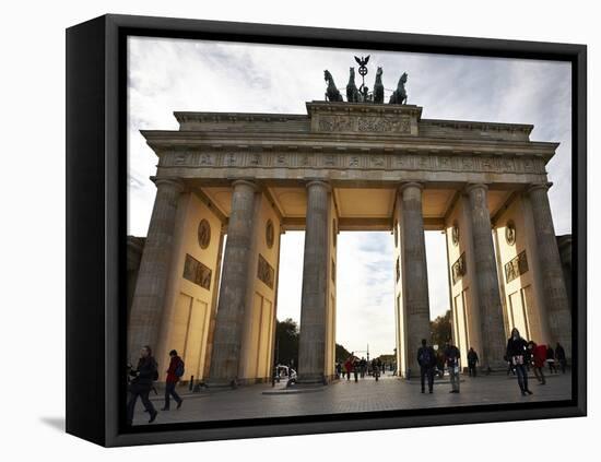 Brandenburg Gate, Berlin, Germany, Europe-Matthew Frost-Framed Stretched Canvas
