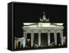 Brandenburg Gate, Berlin, Germany-Walter Bibikow-Framed Stretched Canvas