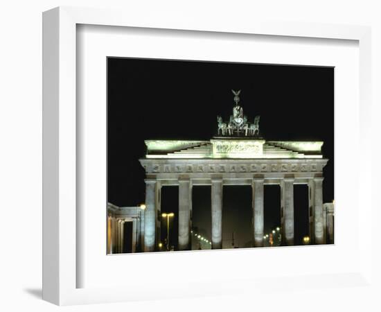Brandenburg Gate, Berlin, Germany-Walter Bibikow-Framed Photographic Print