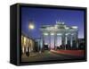 Brandenburg Gate, Berlin, Germany-Jon Arnold-Framed Stretched Canvas