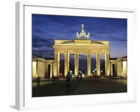 Brandenburg Gate (Brandenburger Tor) and Quadriga Winged Victory-Markus Lange-Framed Photographic Print