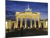 Brandenburg Gate (Brandenburger Tor) and Quadriga Winged Victory-Markus Lange-Mounted Photographic Print