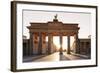 Brandenburg Gate (Brandenburger Tor) at sunrise, Platz des 18 Marz, Berlin Mitte, Berlin, Germany-Markus Lange-Framed Photographic Print