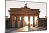 Brandenburg Gate (Brandenburger Tor) at sunrise, Platz des 18 Marz, Berlin Mitte, Berlin, Germany-Markus Lange-Mounted Premium Photographic Print