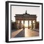 Brandenburg Gate (Brandenburger Tor) at sunrise, Platz des 18 Marz, Berlin Mitte, Berlin, Germany, -Markus Lange-Framed Photographic Print