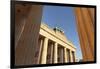 Brandenburg Gate (Brandenburger Tor) at sunrise, Quadriga, Berlin Mitte, Berlin, Germany, Europe-Markus Lange-Framed Photographic Print