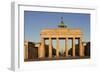 Brandenburg Gate (Brandenburger Tor) at sunrise, Quadriga, Berlin Mitte, Berlin, Germany, Europe-Markus Lange-Framed Photographic Print